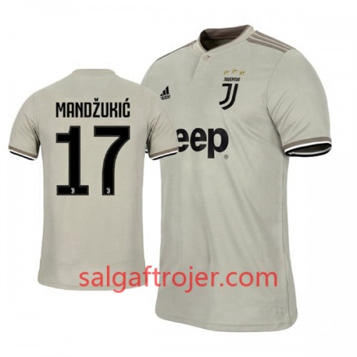 Juventus Fodboldtrøjer Mario Mandzukic 17 Udebanesæt 2018/19 Kort ærmer Juventus Fodboldtrøjer Mario Mandzukic 17 Udebanesæt 2018/19 Kort ærmer
